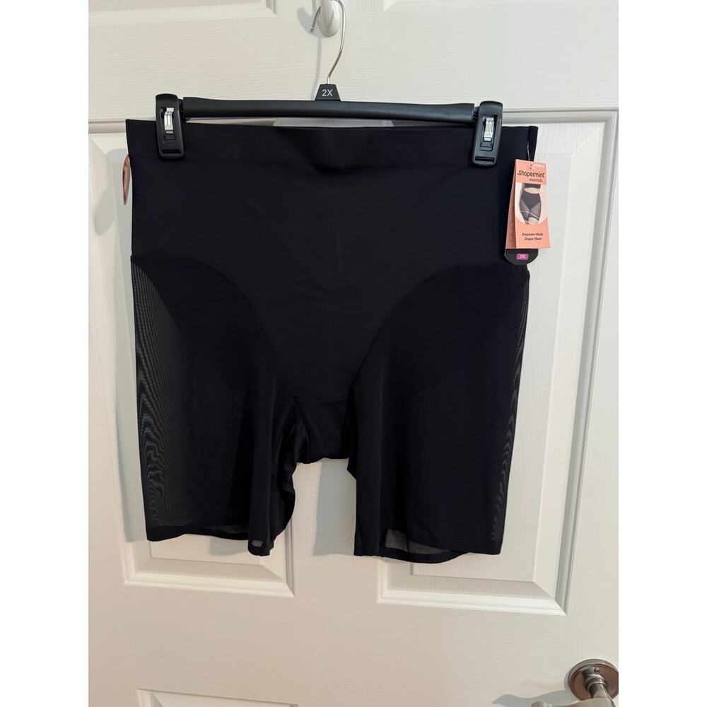 Shapermint New Empower Mesh Shaper Short Black Plus 2XL